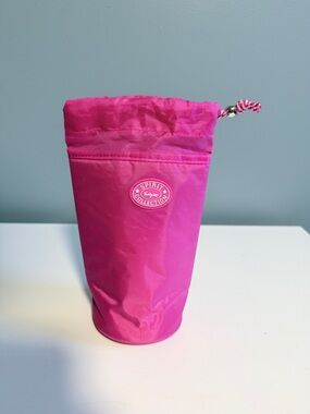 Thirty-One Spirit Collection Pink Drawstring Bottle Thermal Tote